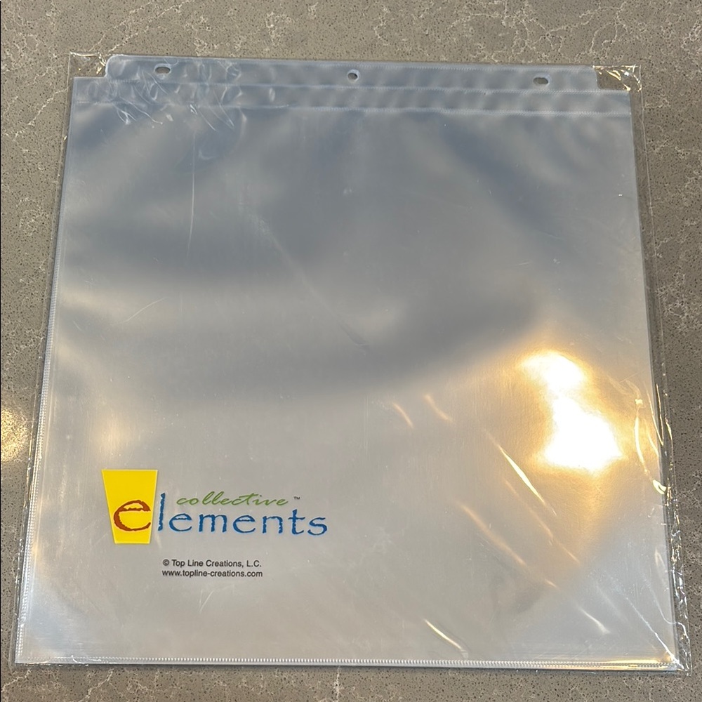 Collective Elements Clear Plastic Sleeve Set of 12